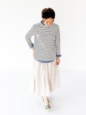 「KOYUK（カヤック）のアイテム」を使った、francbonnさん（レディース・155cm）の春コーディネート