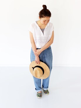 「Santelli Francesca（サンテッリフランチェスカ）のアイテム」を使った、francbonnさん（レディース・155cm）の春コーディネート