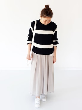 「Crespi（クレスピ）のアイテム」を使った、francbonnさん（レディース・155cm）の春コーディネート