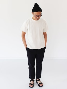「SOURCE（ソース）のアイテム（サンダル）」を使った、francbonnさん（メンズ・172cm）の春コーディネート