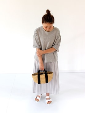 「Crespi（クレスピ）のアイテム」を使った、francbonnさん（レディース・155cm）の夏コーディネート