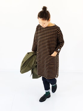 「テーパードデニム」｜francbonnさん（レディース・155cm）の夏コーディネート