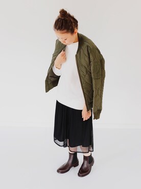 「Crespi（クレスピ）のアイテム」を使った、francbonnさん（レディース・155cm）の秋コーディネート