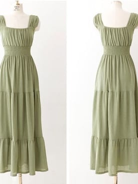 「リゾートコーデ」｜「アイテム（チュニック）」を使った、Florさん（レディース・158cm）の春コーディネート