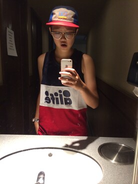 「ALIFE（エーライフ）のアイテム（タンクトップ、その他）」を使った、Liao Yuhan さん（メンズ）の夏コーディネート