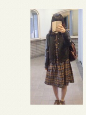 「SM2（エスエムツー）のアイテム（ブルゾン）」を使った、ののこさん（レディース・152cm）の春コーディネート