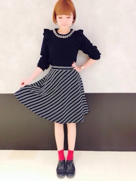 「PAGEBOY（ページボーイ）のアイテム（その他）」を使った、ミラさん（レディース・163cm）の秋コーディネート