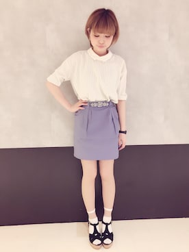 「PAGEBOY（ページボーイ）のアイテム（その他）」を使った、ミラさん（レディース・163cm）の春コーディネート