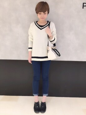 「PAGEBOY（ページボーイ）のアイテム（その他）」を使った、ミラさん（レディース・163cm）の冬コーディネート
