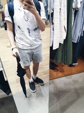 「white socks」｜ERICCOKEさん（メンズ・164cm）の春コーディネート