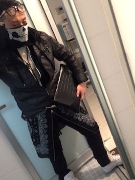 「アイテム（マウンテンパーカー）」を使った、済天大聖  a.k.a   GO‐DAIさん（メンズ・172cm）の冬コーディネート