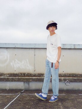 「テーパードデニム」｜taro shoさん（メンズ・171cm）の夏コーディネート