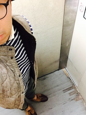 「アイテム（モカシン/デッキシューズ）」を使った、いとうさんさん（メンズ・169cm・30代）の秋コーディネート