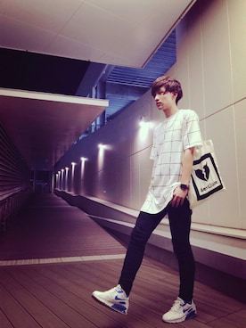 「Deviluse（Deviluse）のアイテム（バッグ）」を使った、ひゃまさん（メンズ・176cm）の夏コーディネート