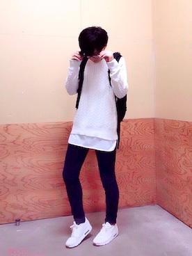 「NIKE（ナイキ）の＜NIKE＞ AIR MAX 90 ULTRA BR/シューズ（スニーカー、ホワイト系）」を使った、ひゃまさん（メンズ・176cm）の秋コーディネート