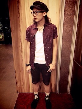 「insight（インサイト）のアイテム」を使った、SEAN TST TSAI さん（メンズ・175cm）の夏コーディネート