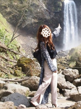 「SNIDEL（スナイデル）のアイテム（スラックス）」を使った、abbeyさん（レディース・151cm）の秋コーディネート