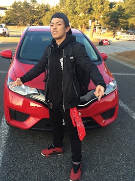 「NIKE Air Flightのアイテム」を使った、ひかるさん（メンズ・163cm）の冬コーディネート