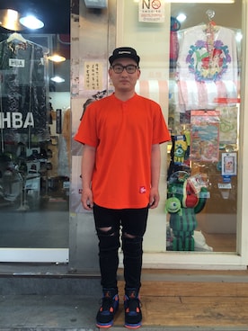 「Jordan」｜「アイテム（その他トップス）」を使った、xsPCさん（メンズ・167cm）の春コーディネート