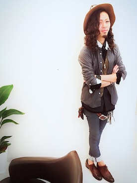 「FRAPBOIS（フラボア）のアイテム」を使った、I.Ryoさん（メンズ・175cm）の秋コーディネート