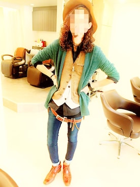 「CHEAP MONDAY（チープマンデイ）のアイテム」を使った、I.Ryoさん（メンズ・175cm）の冬コーディネート