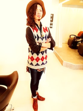 「CHEAP MONDAY（チープマンデイ）のアイテム」を使った、I.Ryoさん（メンズ・175cm）の冬コーディネート