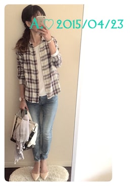 A.♡さんの（UNIQLO | ユニクロ）を使ったコーディネート