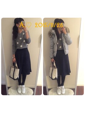 「sweet&sheep（スイート＆シープ）のアイテム」を使った、A.♡さん（レディース・154cm）の冬コーディネート