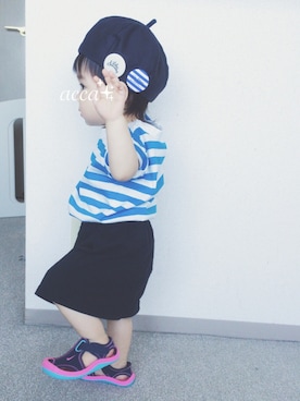 accaさん（キッズ・70cm）の夏コーディネート