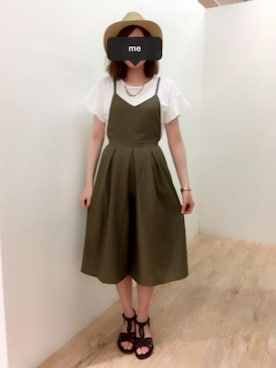 「新作」｜「アイテム（アナログ腕時計）」を使った、m a r i *さん（レディース・170cm）の夏コーディネート