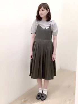 「新作」｜「アイテム（アナログ腕時計）」を使った、m a r i *さん（レディース・170cm）の夏コーディネート