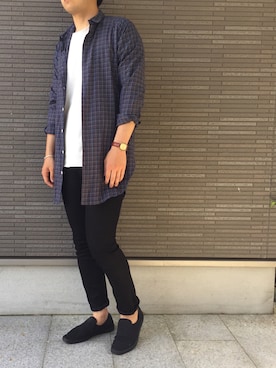 「good thing（グッドシング）のアイテム」を使った、日村まんじゅうさん（メンズ・175cm）の春コーディネート