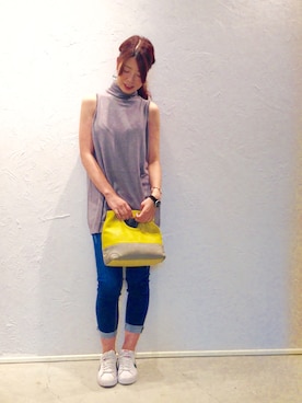 「INTERPLANET WINGS（インタープラネットウィング）のアイテム（パンツ）」を使った、すぎもっちゃん*さん（レディース・171cm）の夏コーディネート