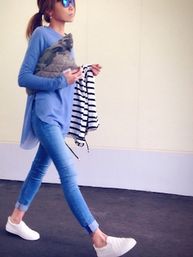 「ZARA（ザラ）のアイテム（その他アウター）」を使った、kayoさん（レディース・164cm）の冬コーディネート