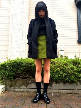 「COS（コス）のアイテム（ダウンジャケット/コート）」を使った、yukako nishikawaさん（レディース・168cm）の秋コーディネート