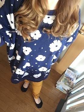 「RCWB（アールシーダブリュービー）のアイテム（スウェット）」を使った、Mamichiさん（レディース・151cm）の秋コーディネート