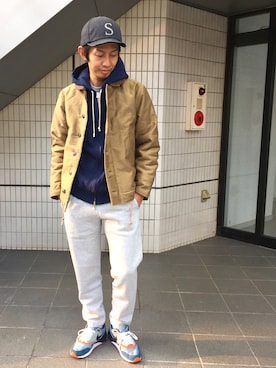 「Pherrow's（フェローズ）のアイテム（ジャケット/アウター）」を使った、だいすけさん（メンズ・172cm）の冬コーディネート
