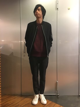 「ガラパン」｜「アイテム（ジャケット/アウター）」を使った、藤瀬さん（メンズ・180cm）の秋コーディネート
