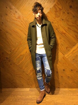 「スタッフコーデ」｜「アイテム（その他アウター）」を使った、NOID.NAGOYAさん（メンズ・181cm）の秋コーディネート