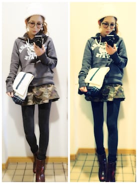 「monroegirl」｜ayumiさん（レディース・153cm）の冬コーディネート