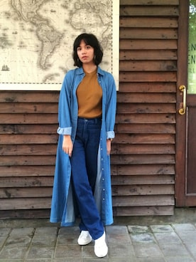 「TrenchCoats_TBrand」｜Intan Prisantiさん（レディース・167cm）の秋コーディネート