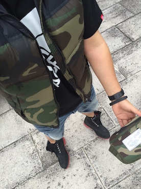 「Jordan」｜「アイテム（ダウンベスト）」を使った、sneakermafia777さん（メンズ・171cm）の春コーディネート
