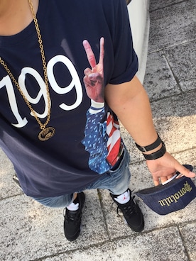 「PRPS（ピーアールピーエス）のアイテム」を使った、sneakermafia777さん（メンズ・171cm）の夏コーディネート