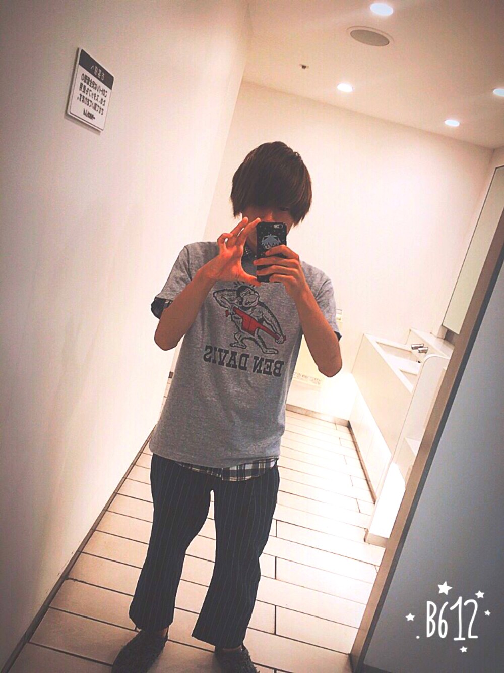 「BEN DAVISのアイテム（シャツ/ブラウス、グレー系）」を使った、TSUBASAさん（メンズ・163cm）の夏コーディネートの1枚目の写真