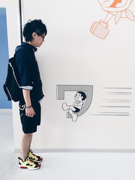 「SHIPS JET BLUE（シップスジェットブルー）のアイテム（ブルー系）」を使った、えっくさん（メンズ・175cm）の夏コーディネート