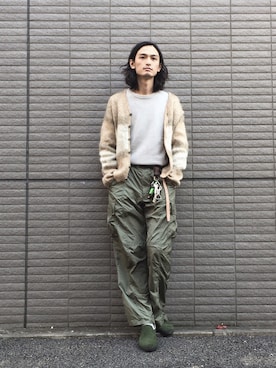 君嶋麻耶さん(メンズ・176cm)の冬コーディネート