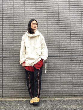 「ONE STAR」｜君嶋麻耶さん（メンズ・176cm）の春コーディネート