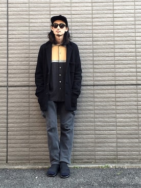 「Y-3（ワイスリー）のY-3 QASA SANDAL（サンダル）」を使った、君嶋麻耶さん（メンズ・176cm）の春コーディネート
