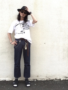 君嶋麻耶さん（メンズ・176cm）の夏コーディネート