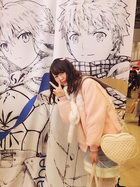 「Candy Stripper（キャンディストリッパー）のアイテム（ダウンジャケット/コート）」を使った、若葉さん（レディース・170cm）の冬コーディネート